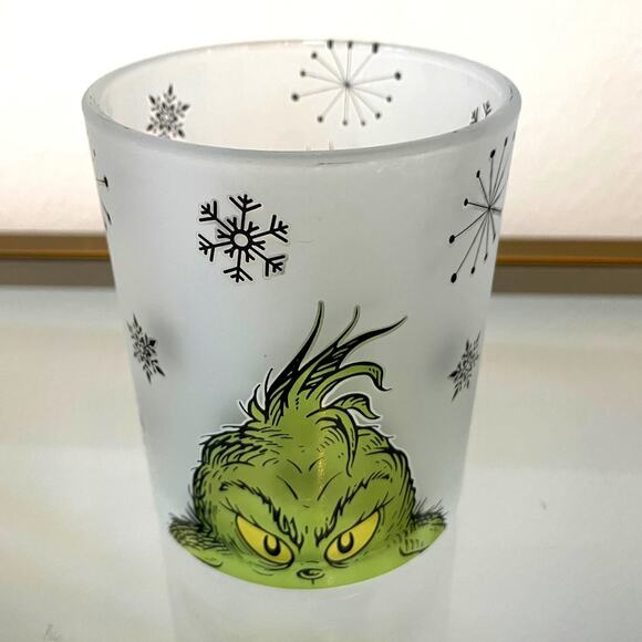 Dr. Seuss GRINCH Drinking Glasses 12oz Frosted Set of 4 Christmas Holiday New - Picture 3 of 15
